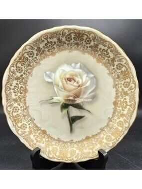 Diana A Rose Everlasting Collector Plate By Bradford Exchange LE VL5004